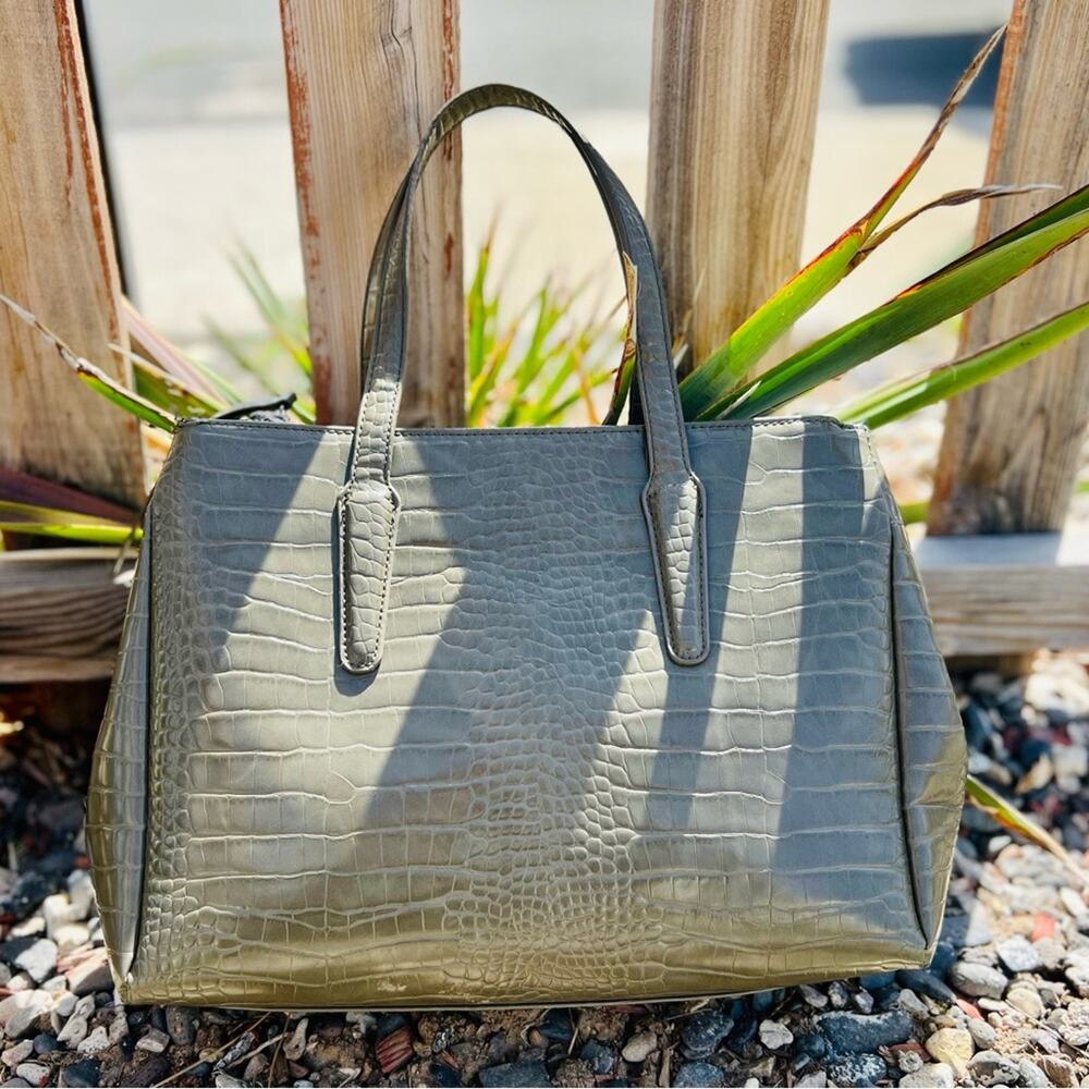 Urban Expressions Faux Crocodile Handbag